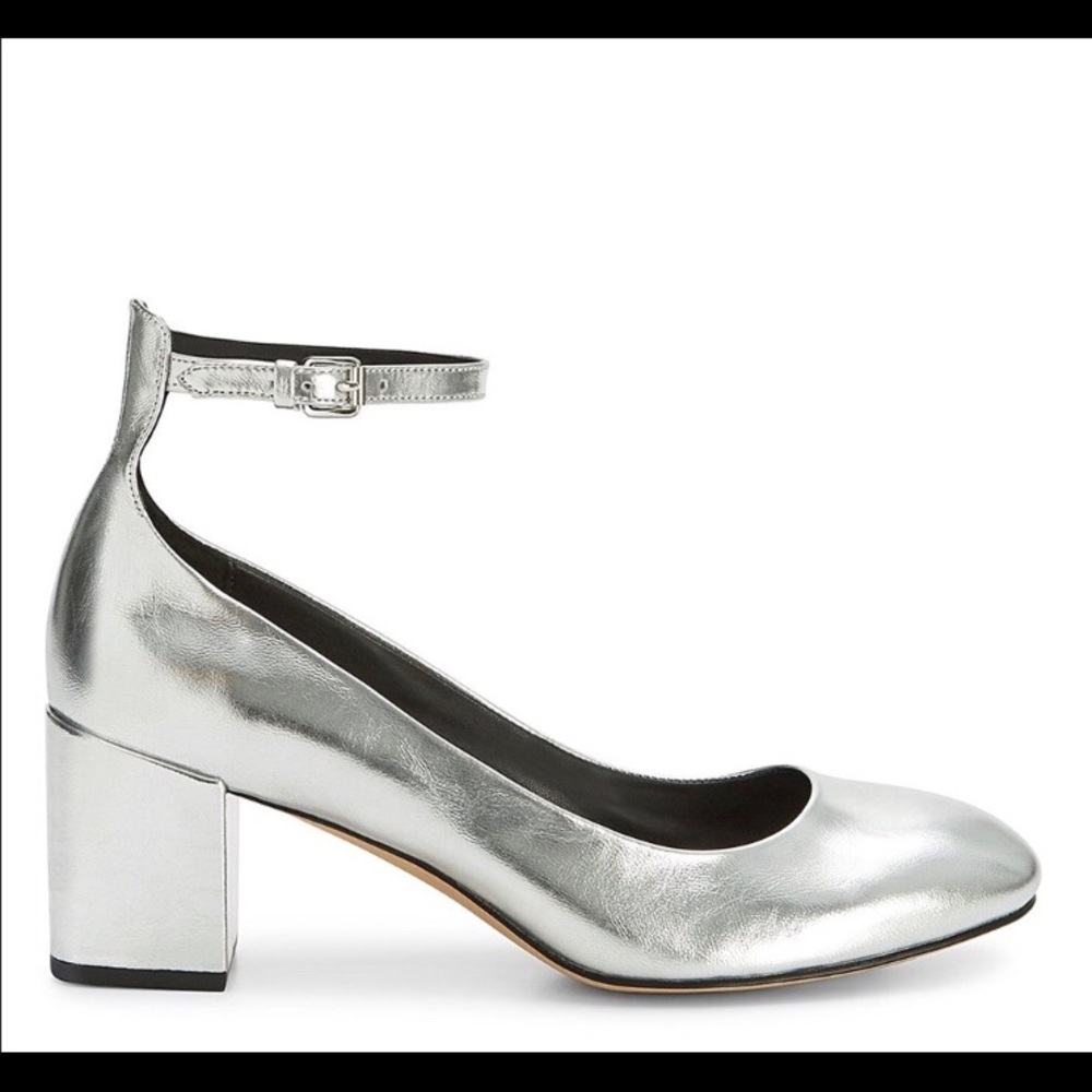 Rebecca Minkoff Bridget MaryJanes -Silver